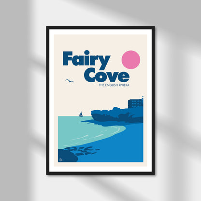 Fairy Cove, The English Riviera Print | Colour Option A5