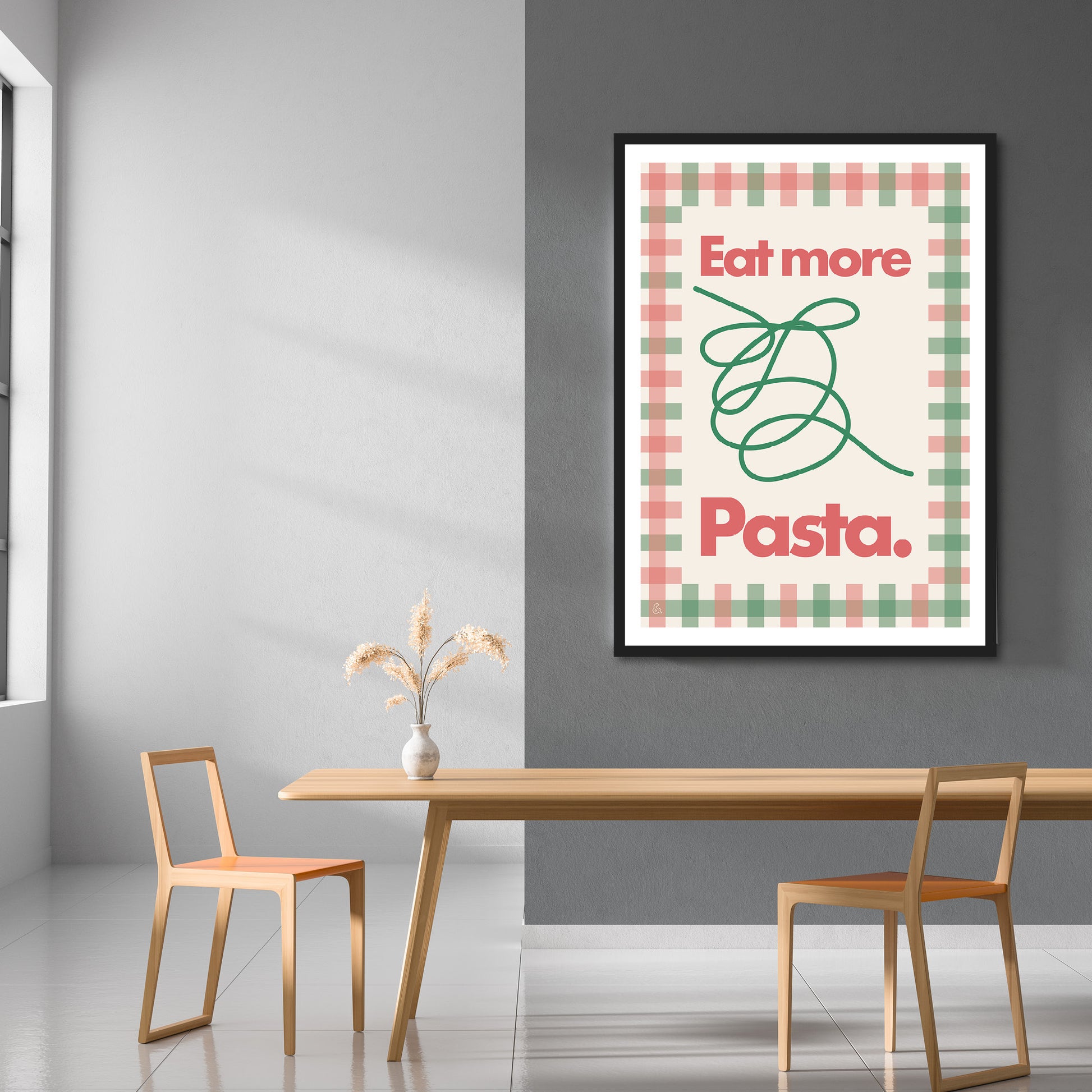 Eat More Pasta, Farfalle Print | Colour Option 