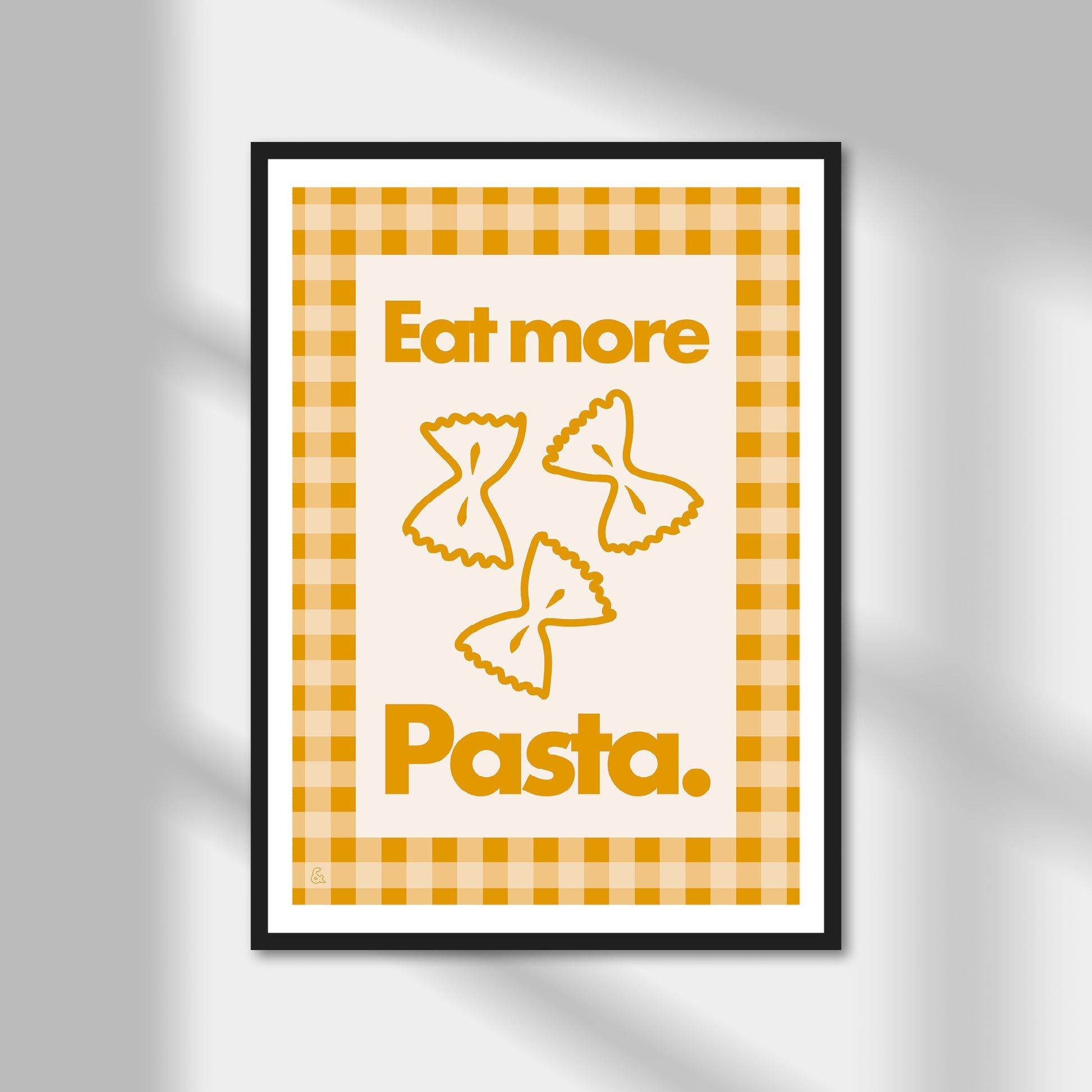 Eat More Pasta, Farfalle Print | Colour Option A5