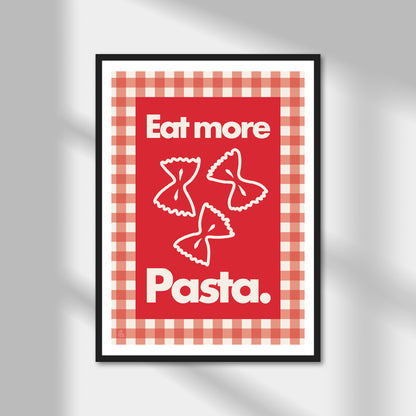 Eat More Pasta, Farfalle Print | Colour Option A5