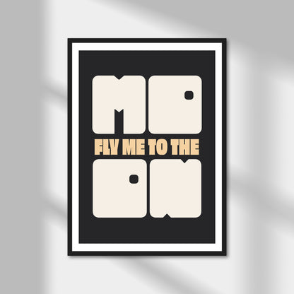 Fly Me To The Moon Print | Colour Option A5