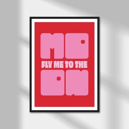 Fly Me To The Moon Print | Colour Option A5