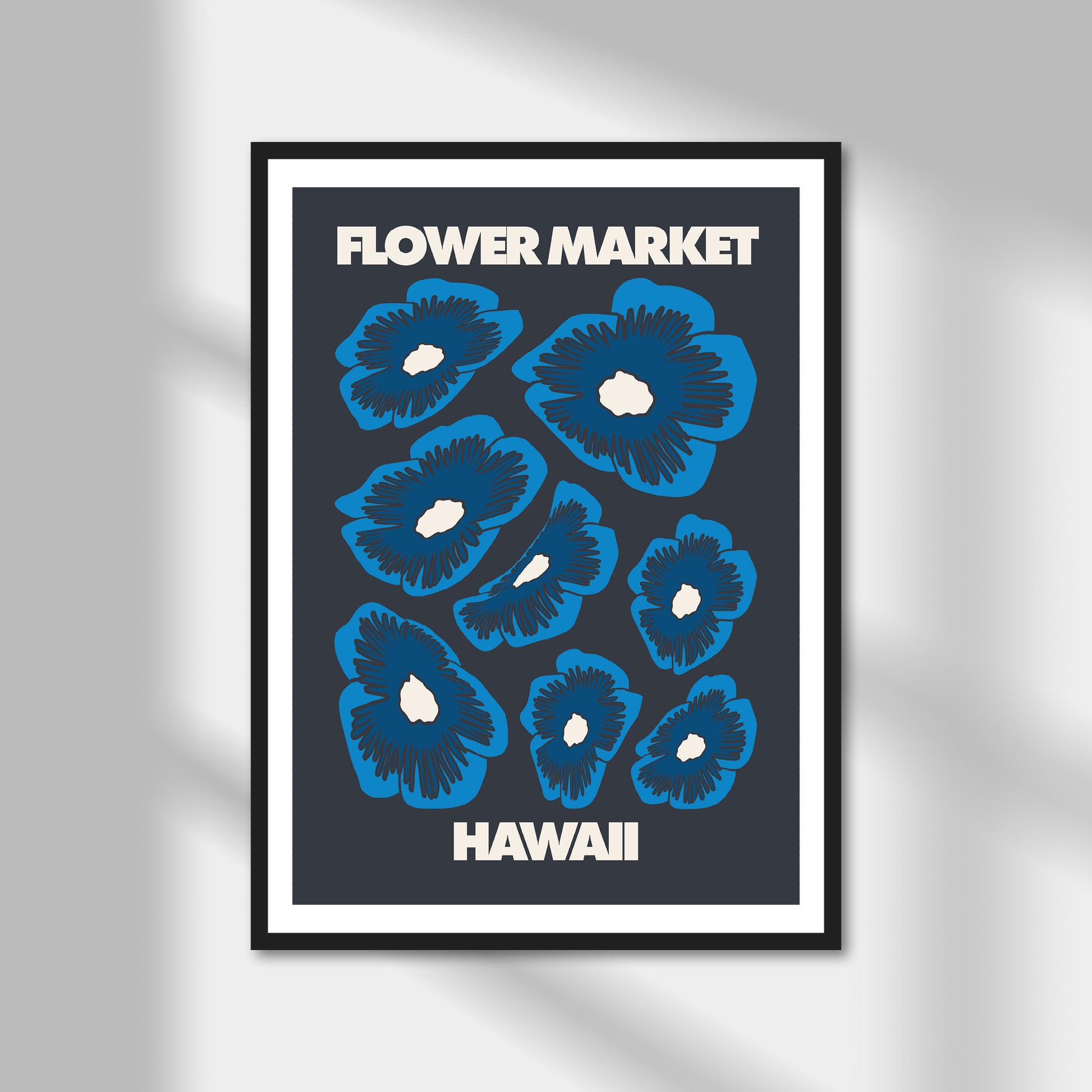 Hawaii, Flower Market Print | Colour Option A5