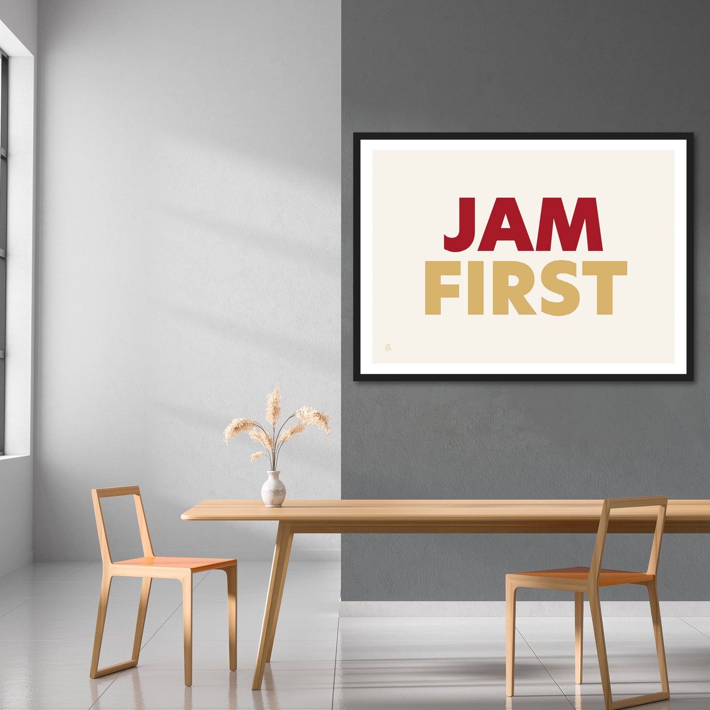 Jam First, Cream Tea (option 2) Print | Colour Option 