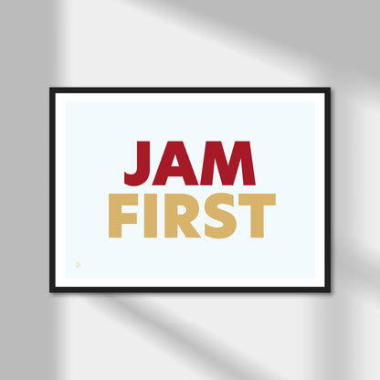 Jam First, Cream Tea (option 2) Print | Colour Option A5