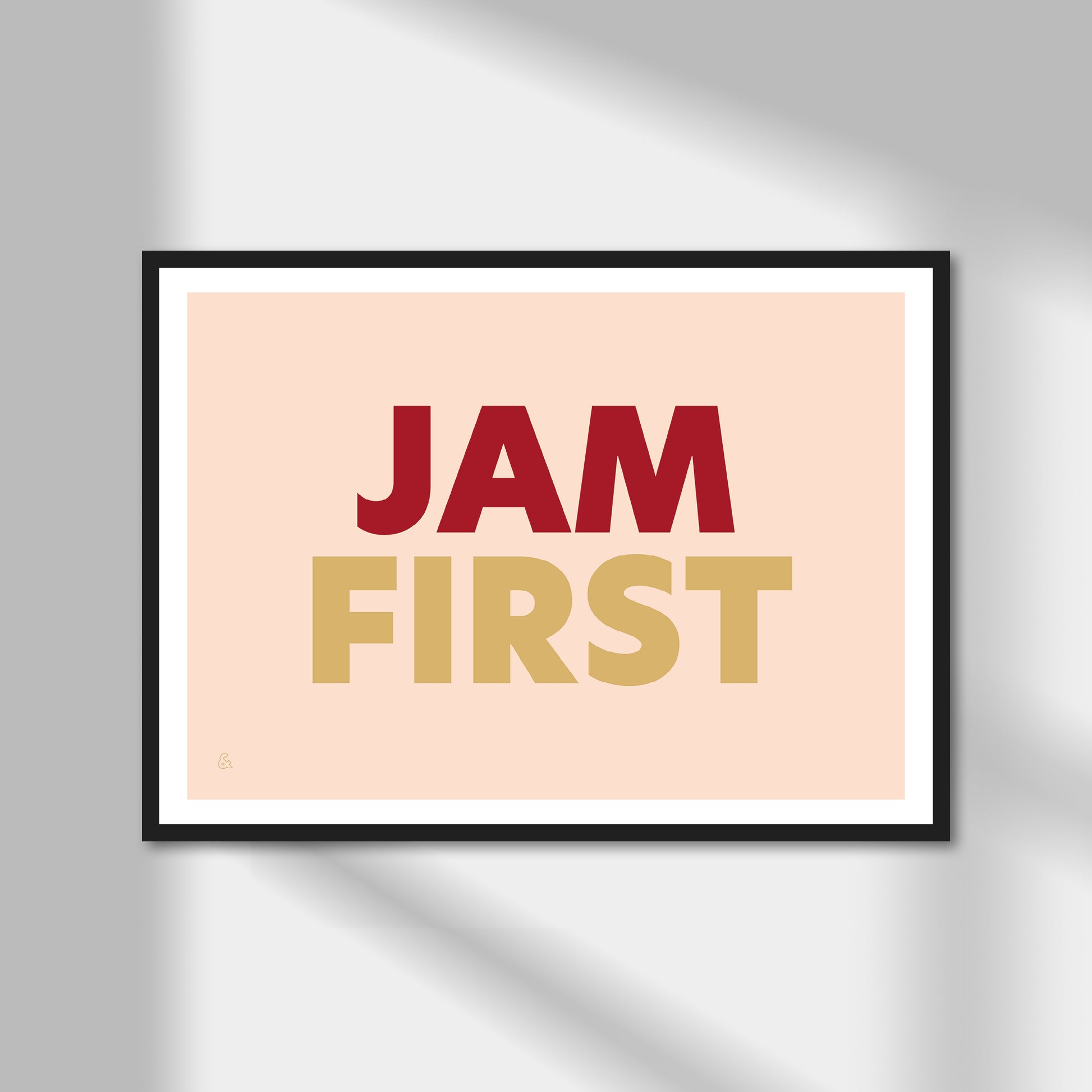 Jam First, Cream Tea (option 2) Print | Colour Option A5