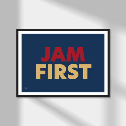 Jam First, Cream Tea (option 2) Print | Colour Option A5