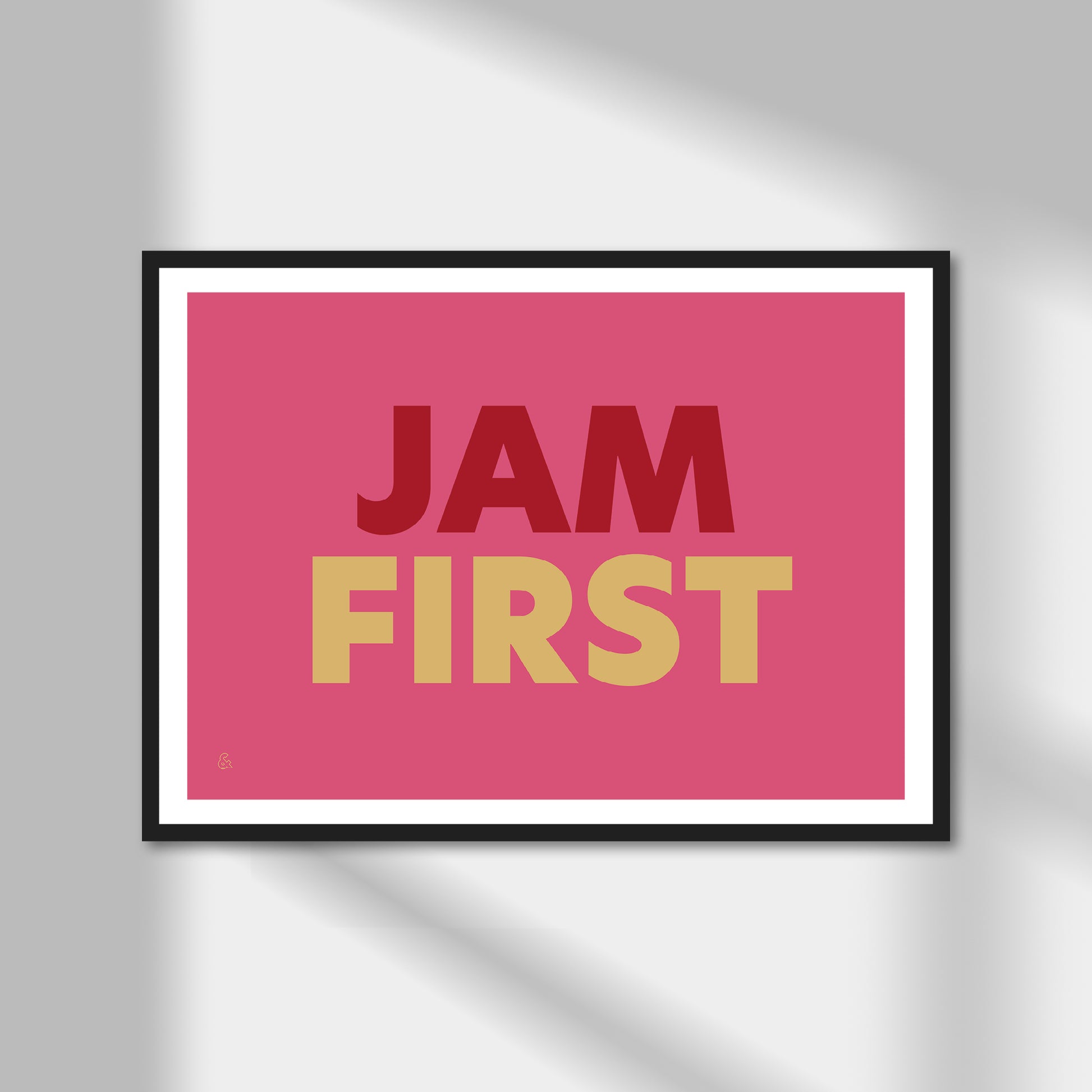 Jam First, Cream Tea (option 2) Print | Colour Option A5