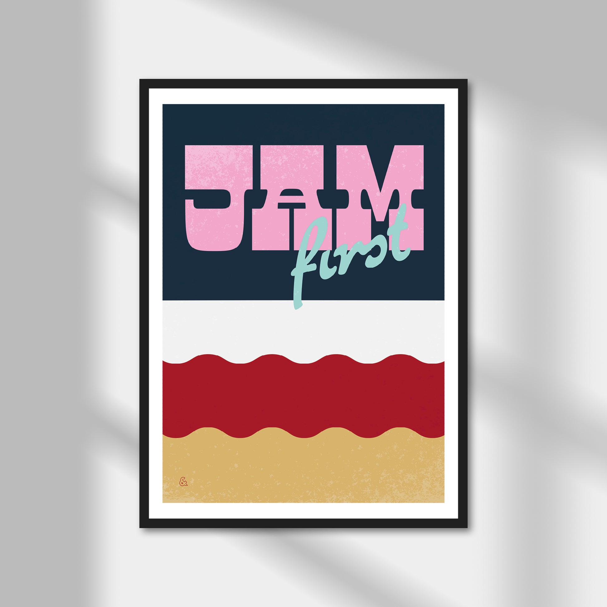 Jam First, Cream Tea (option 1) Print | Colour Option A5