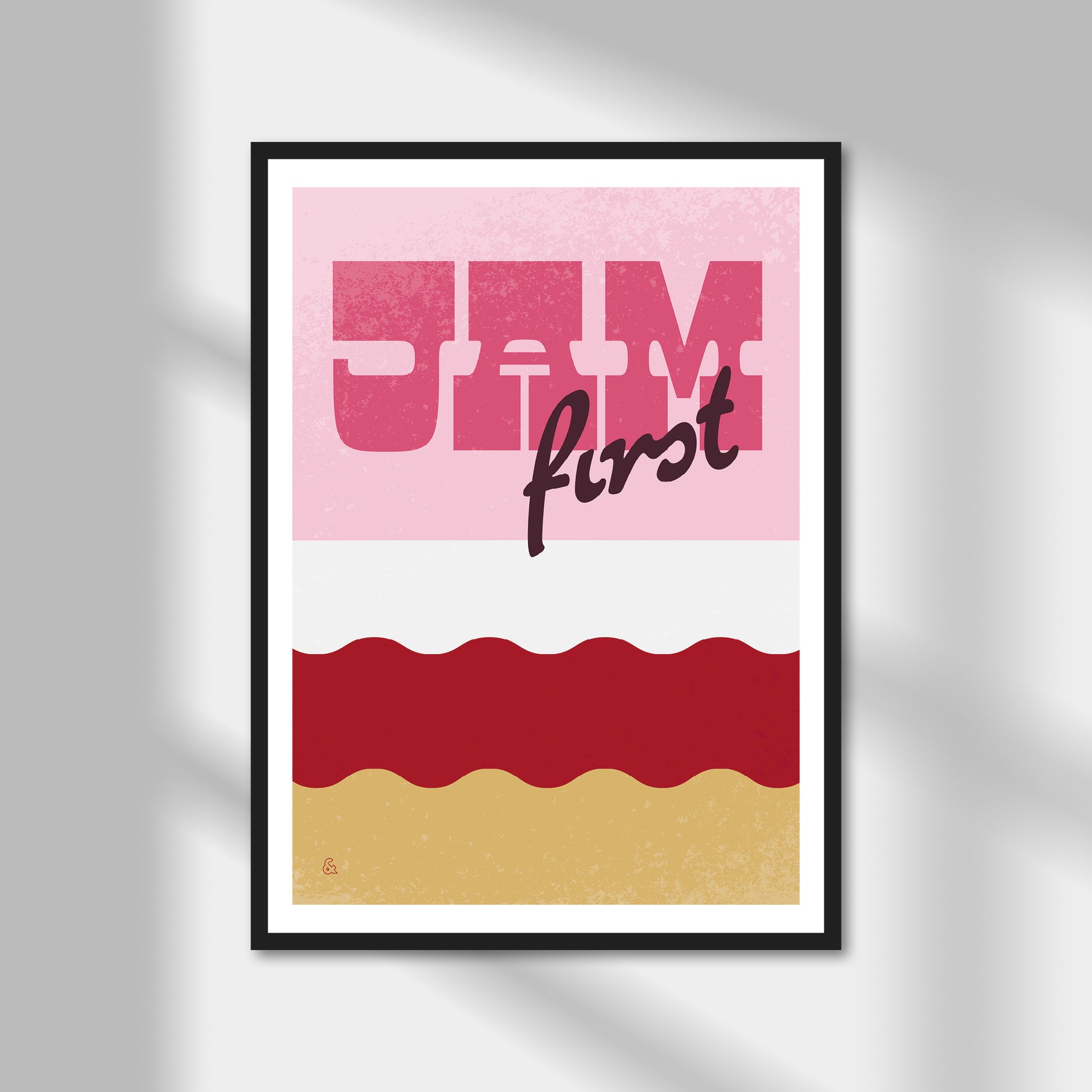 Jam First, Cream Tea (option 1) Print | Colour Option A5