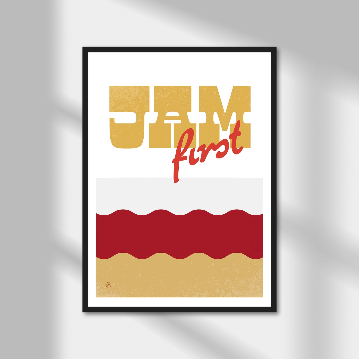 Jam First, Cream Tea (option 1) Print | Colour Option A5