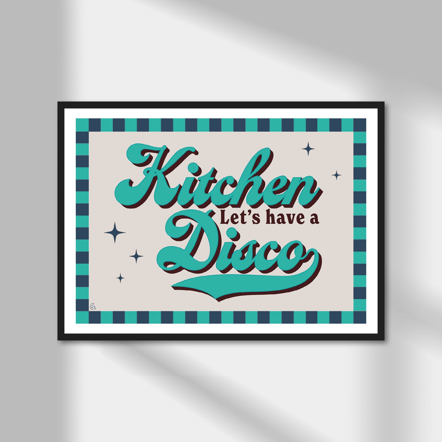 Let's Have A Kitchen Disco Print | Colour Option A5