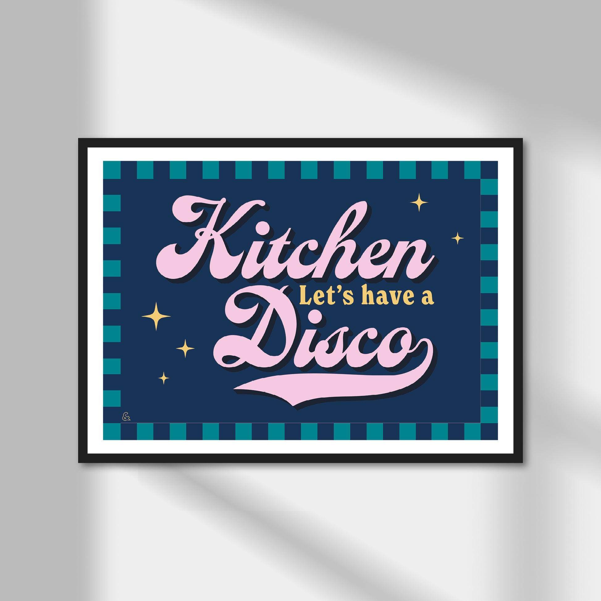 Let's Have A Kitchen Disco Print | Colour Option A5