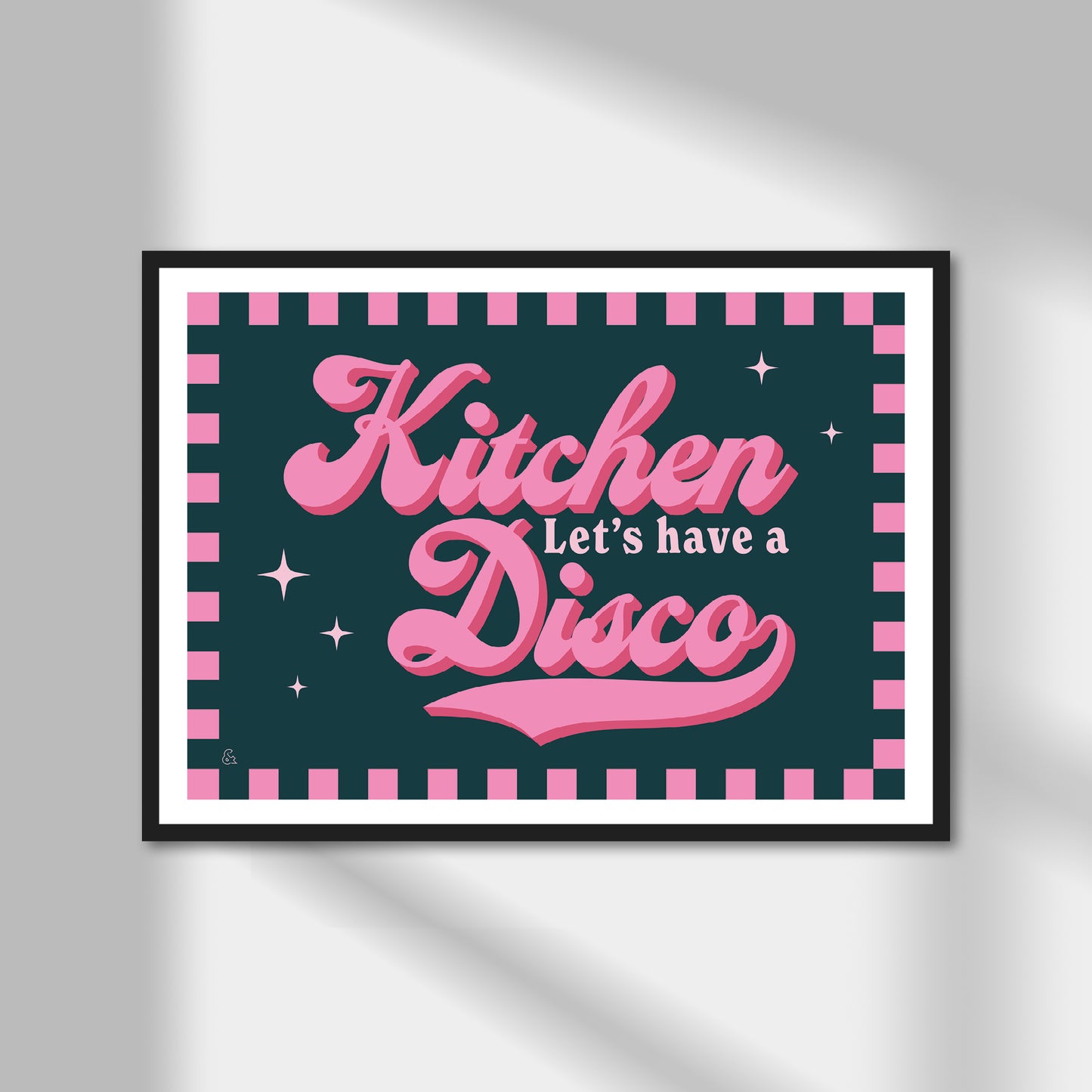 Let's Have A Kitchen Disco Print | Colour Option A5