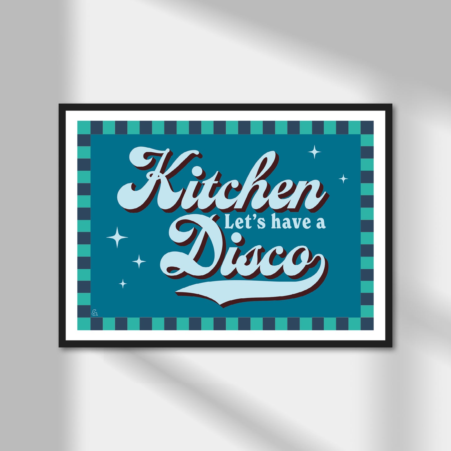 Let's Have A Kitchen Disco Print | Colour Option A5