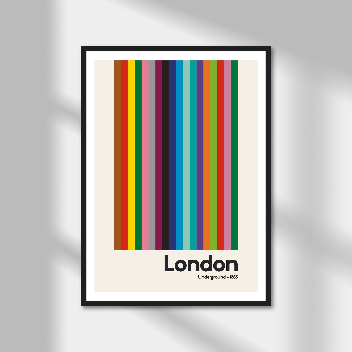 London Underground Print | Colour Option A5