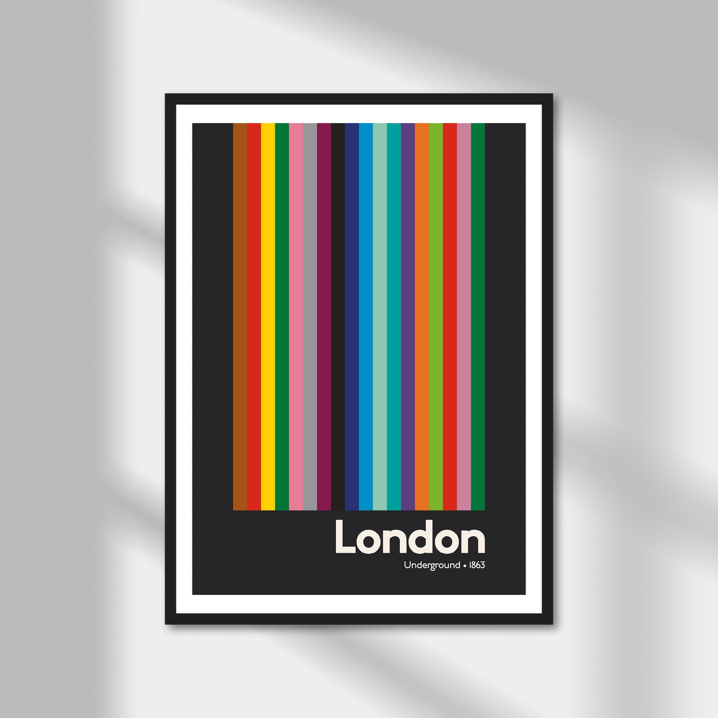 London Underground Print | Colour Option A5