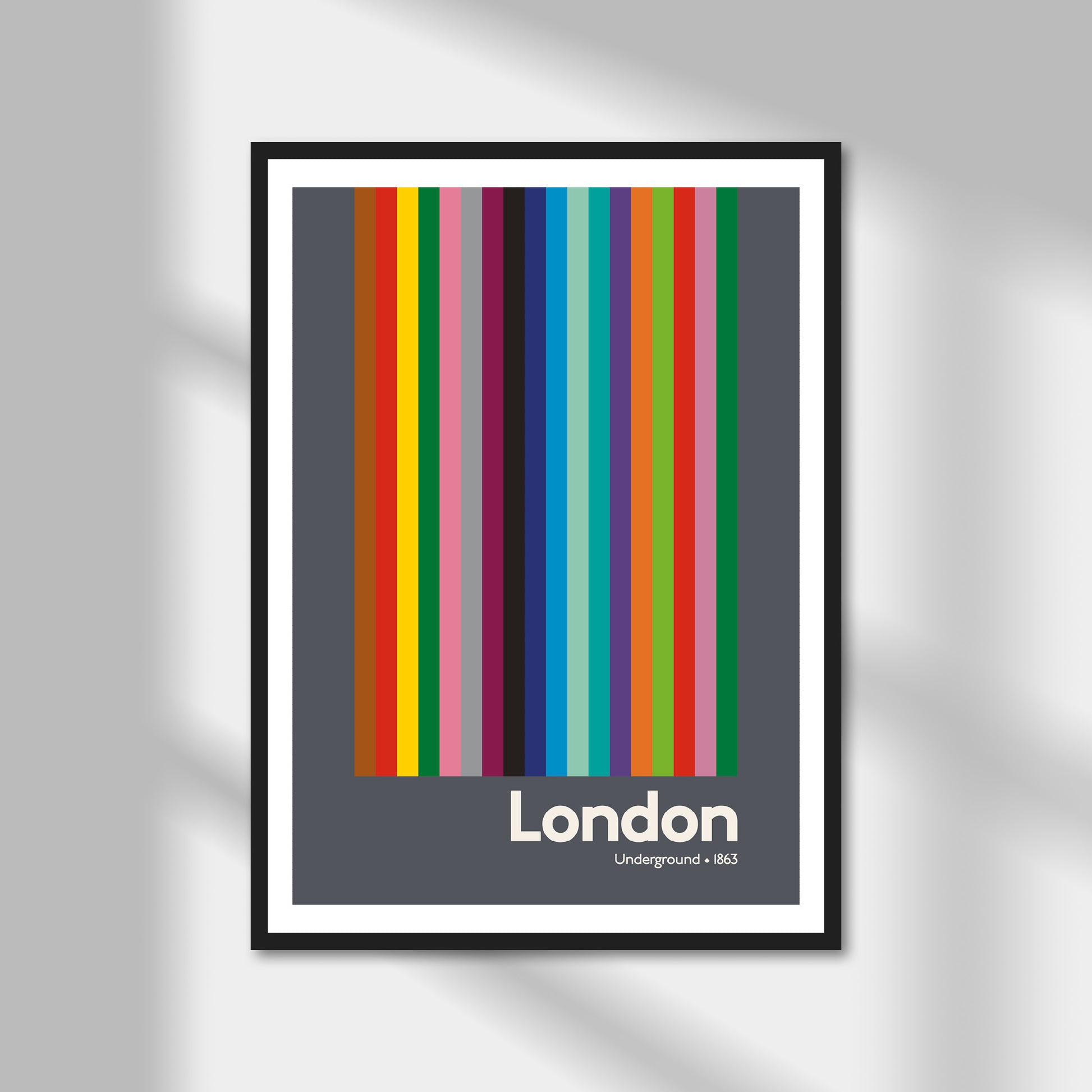 London Underground Print | Colour Option A5