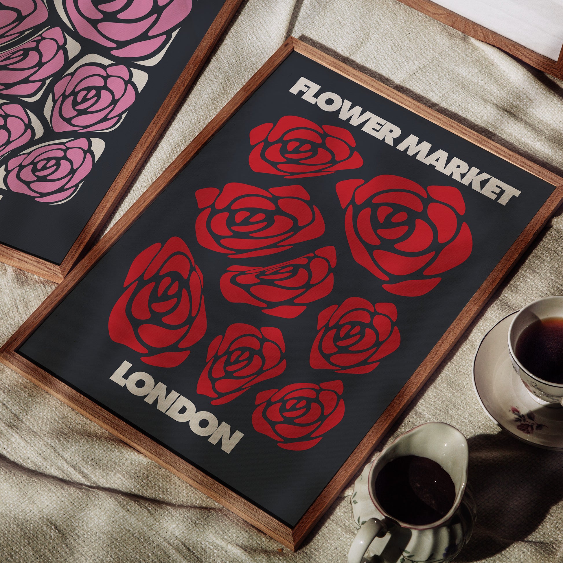 London, Flower Market Print | Colour Option 