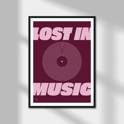 Lost In Music Print | Colour Option A5