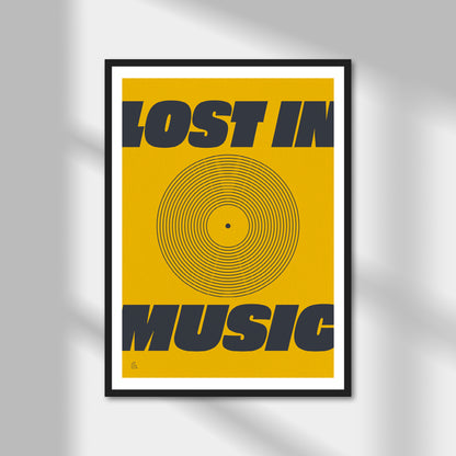 Lost In Music Print | Colour Option A5