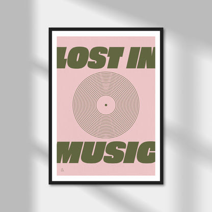 Lost In Music Print | Colour Option A5