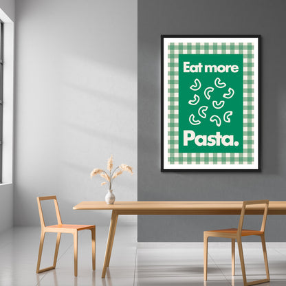 Eat More Pasta, Macaroni Print | Colour Option 