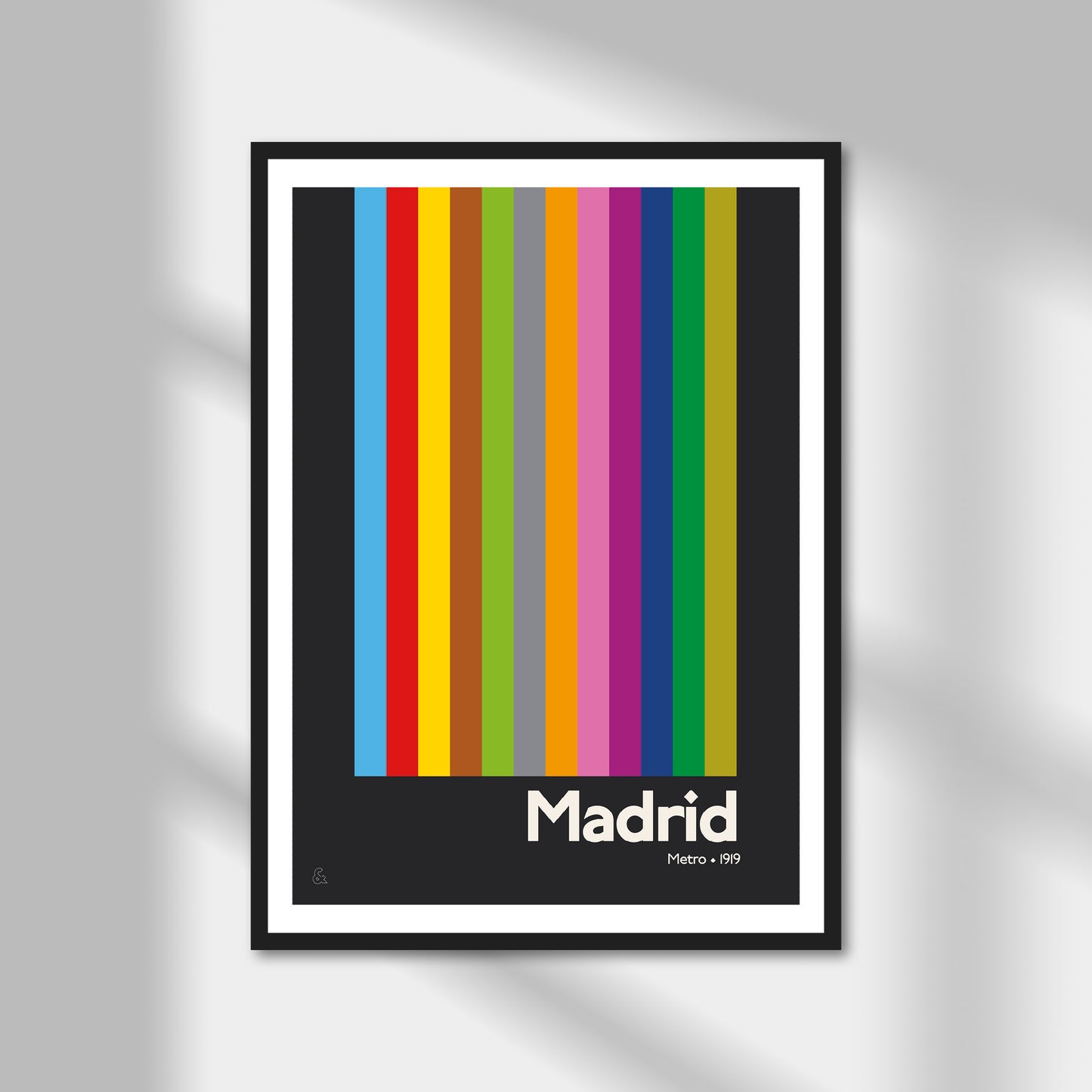 Madrid Metro Print | Colour Option A5