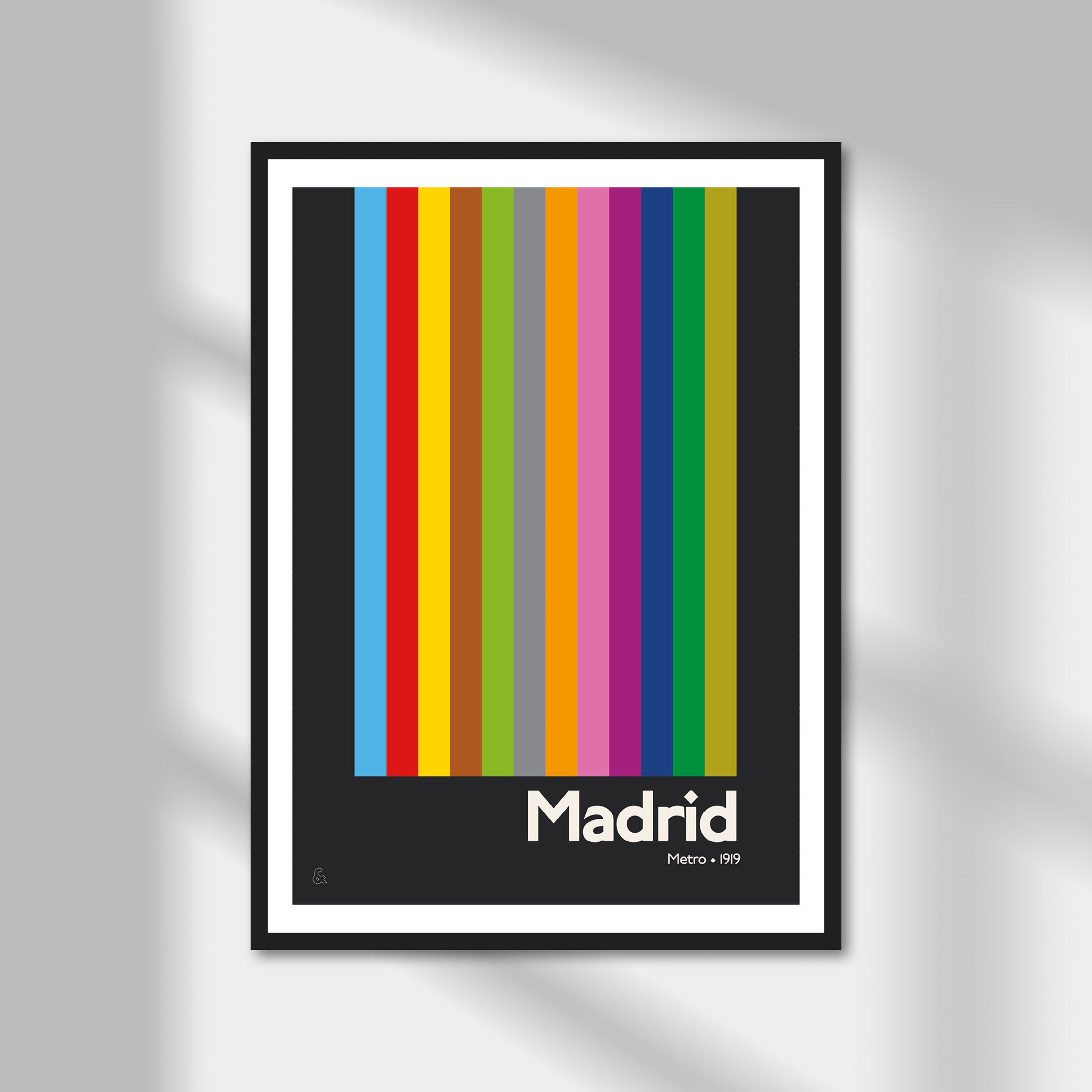 Madrid Metro Print | Colour Option A5