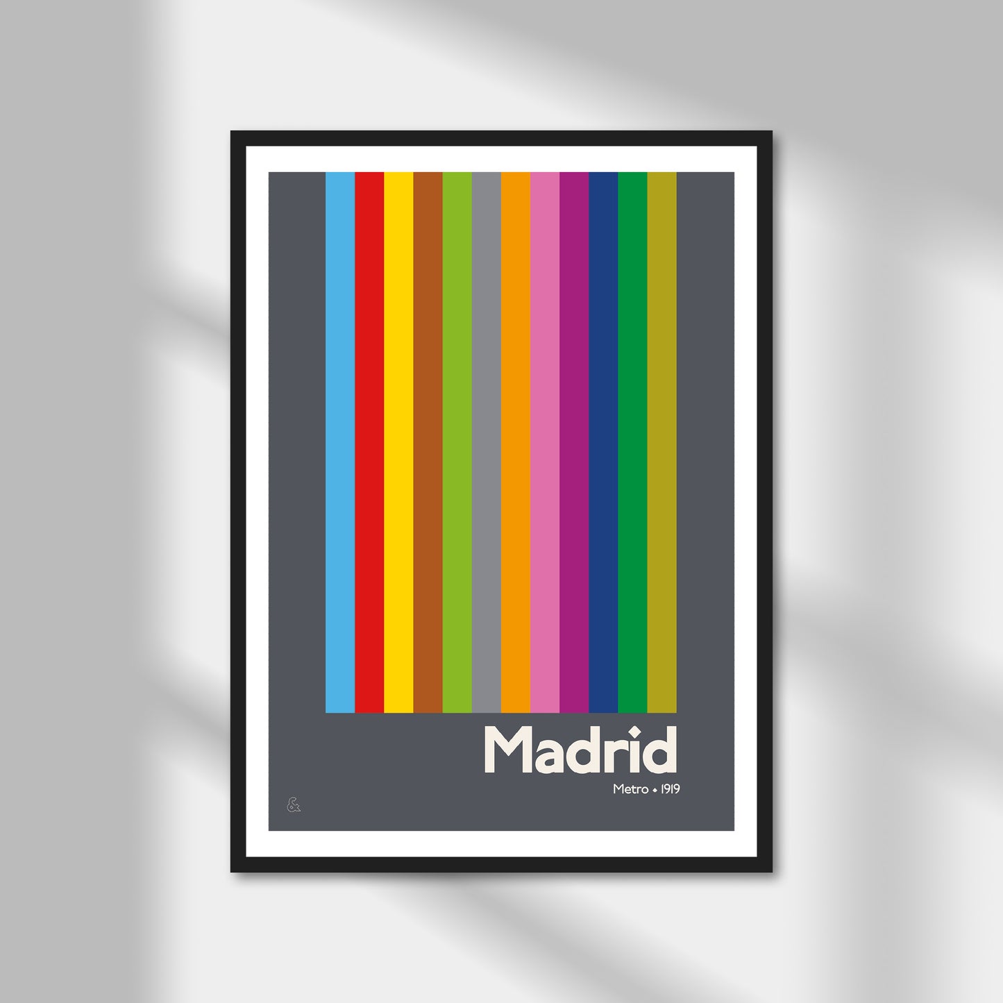 Madrid Metro Print | Colour Option A5