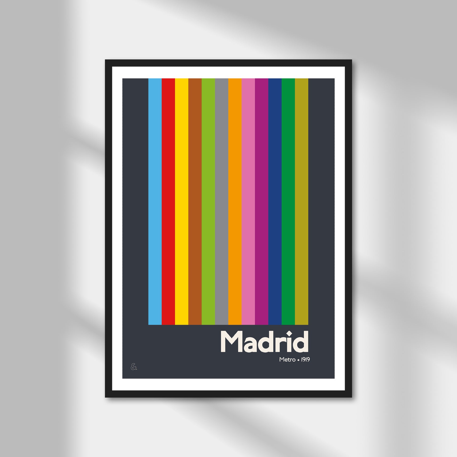 Madrid Metro Print | Colour Option A5