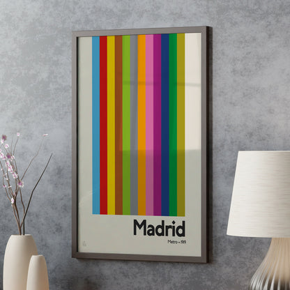 Madrid Metro Print | Colour Option 