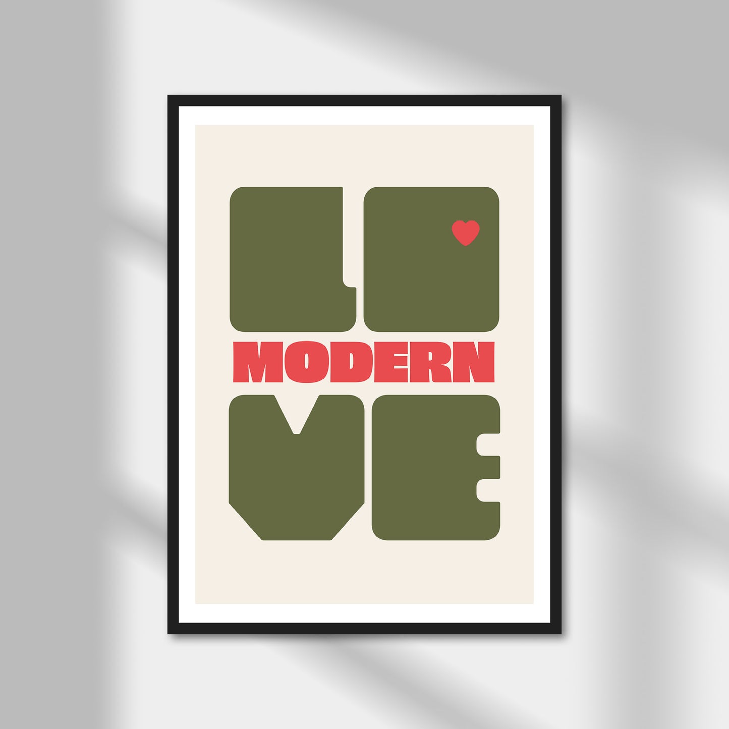 Modern Love Print | Colour Option A5