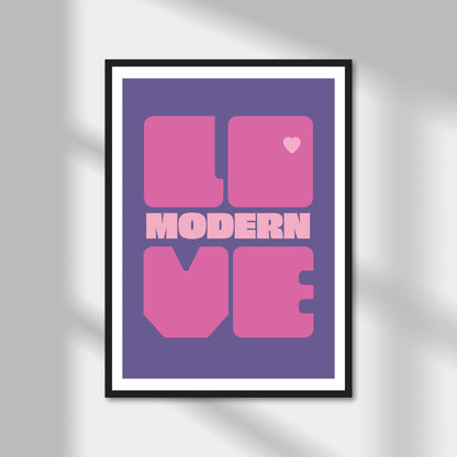 Modern Love Print | Colour Option A5