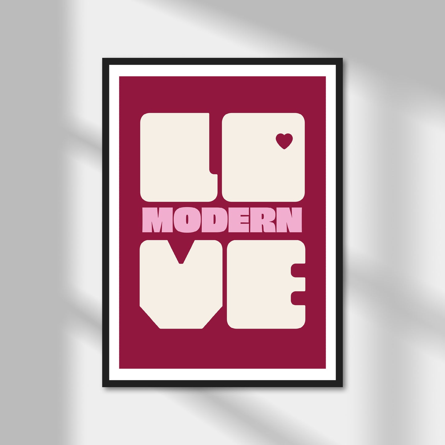 Modern Love Print | Colour Option A5