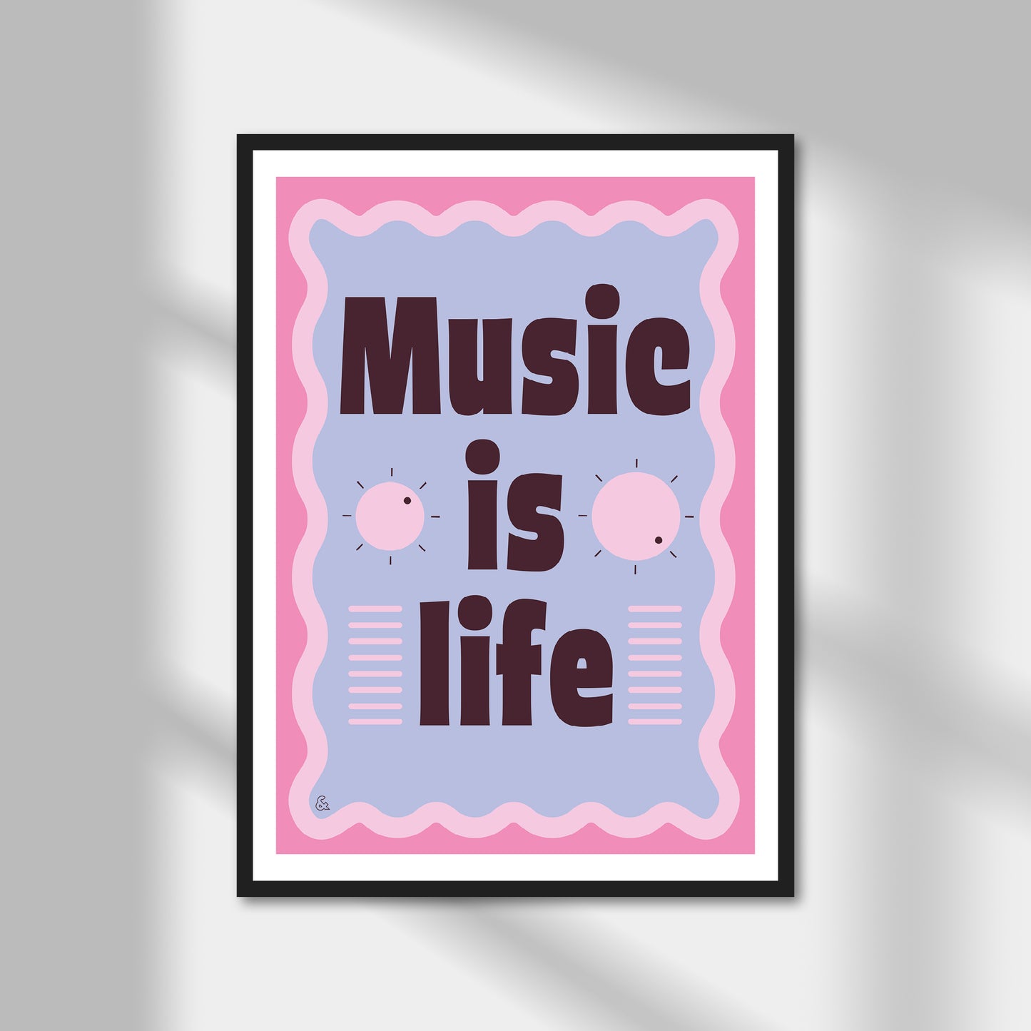 Music is Life Print | Colour Option A5