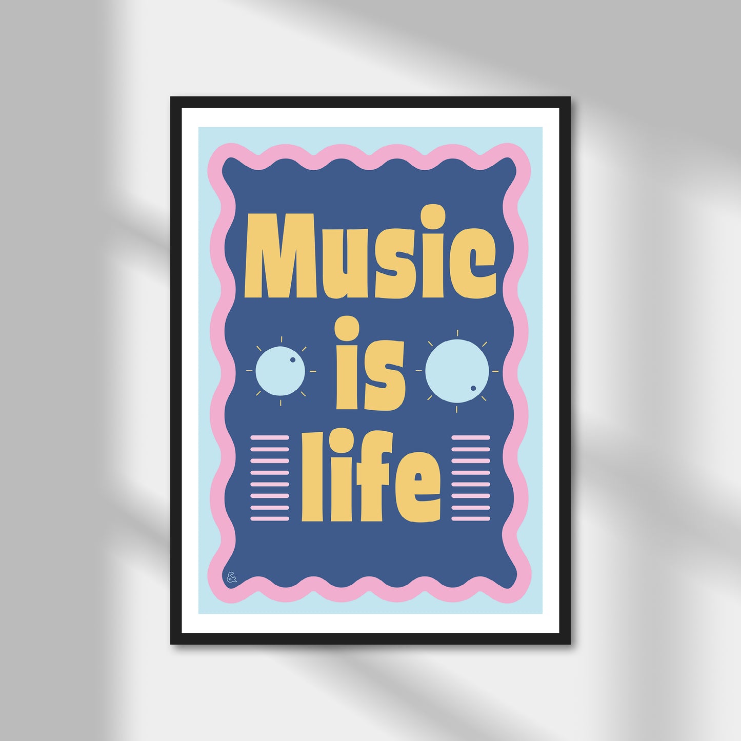 Music is Life Print | Colour Option A5