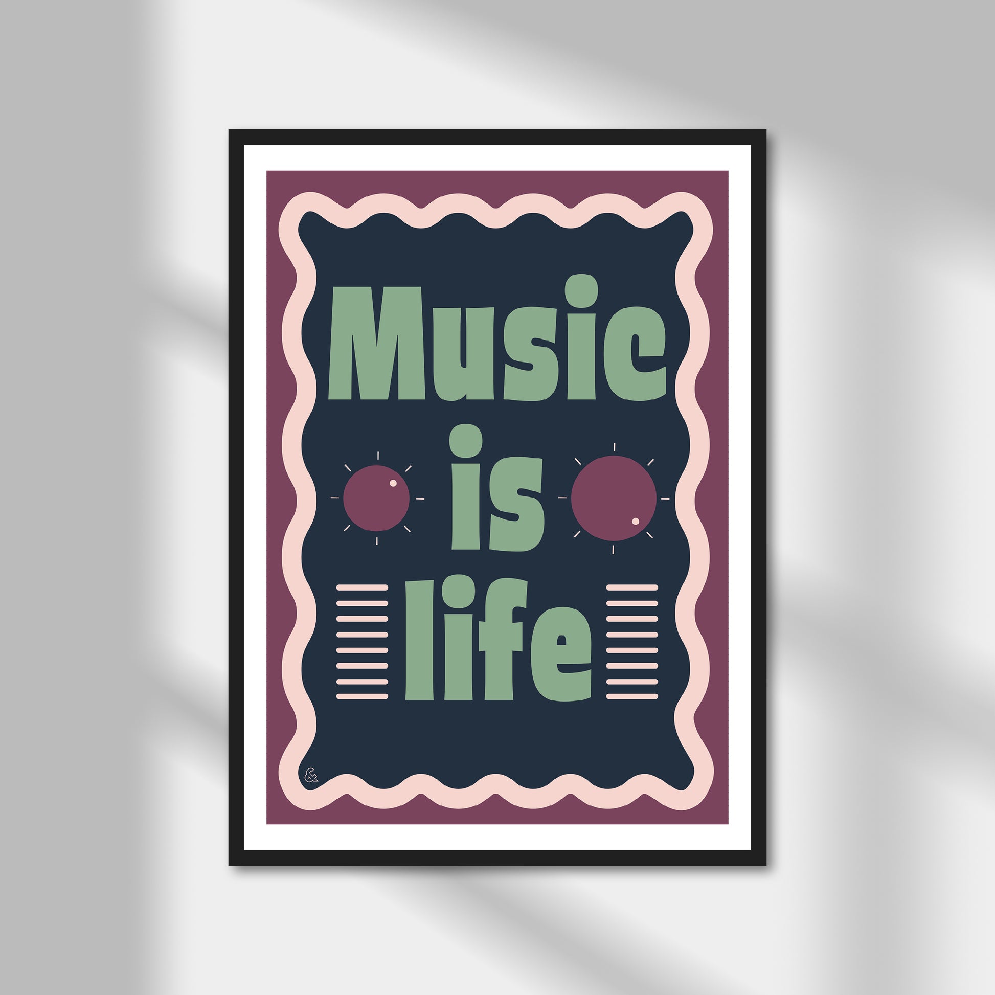 Music is Life Print | Colour Option A5