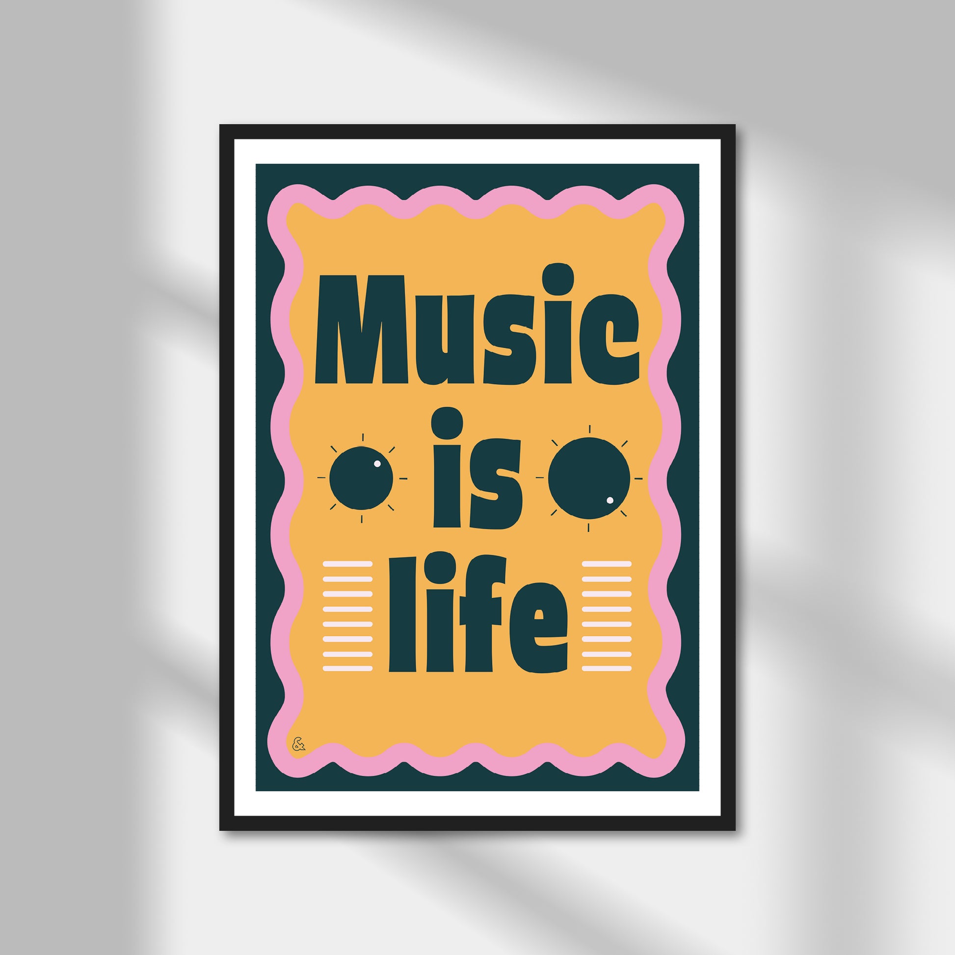 Music is Life Print | Colour Option A5