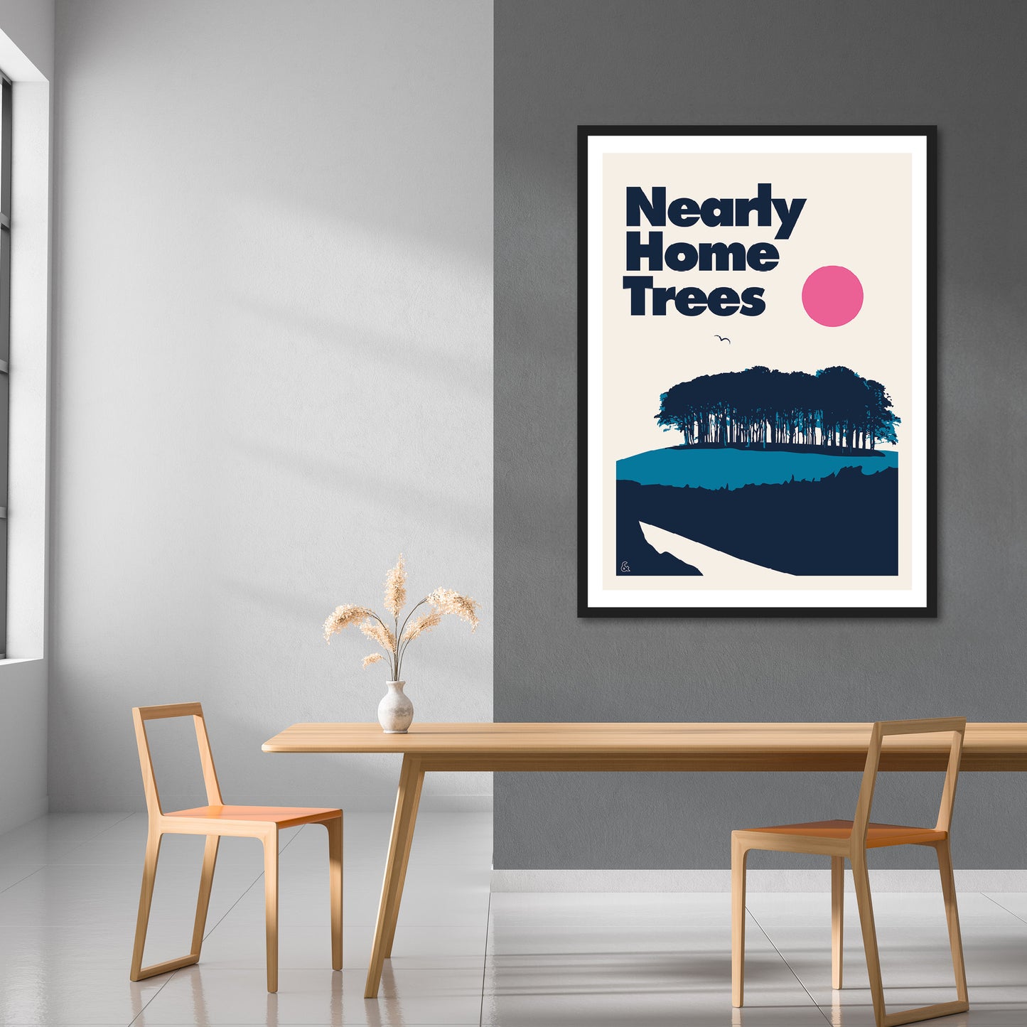 Nearly Home Trees Print | Colour Option 