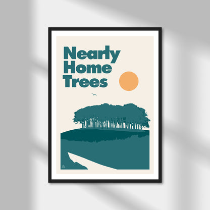 Nearly Home Trees Print | Colour Option A5