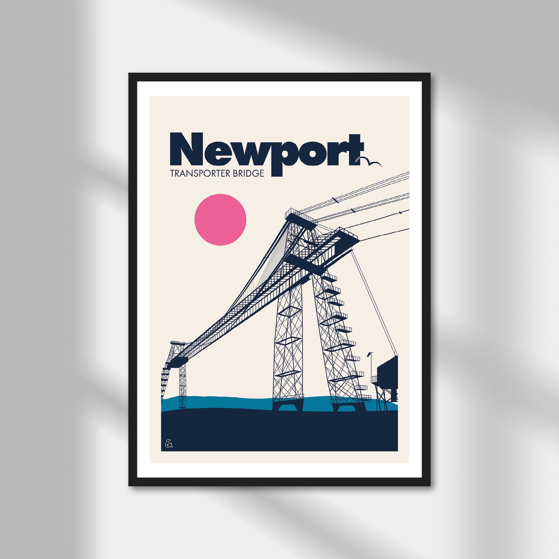 Newport, Transporter Bridge Print | Colour Option 