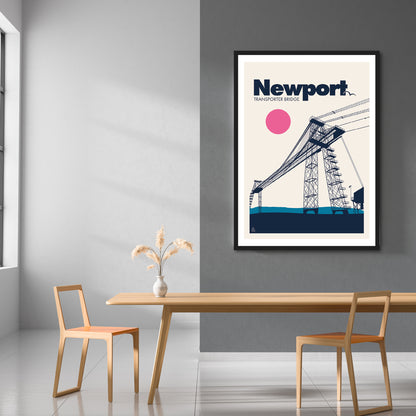 Newport, Transporter Bridge Print | Colour Option 