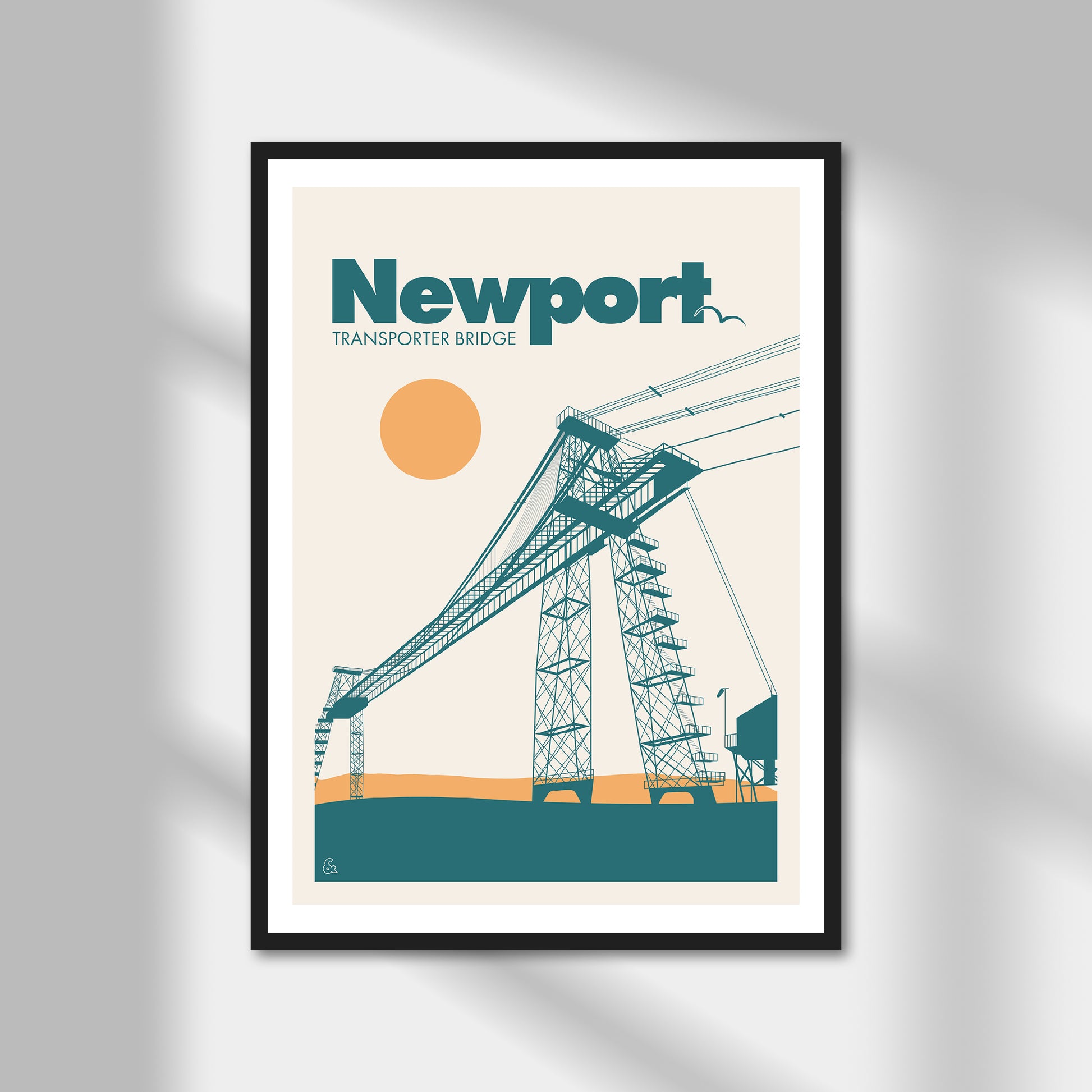 Newport, Transporter Bridge Print | Colour Option 