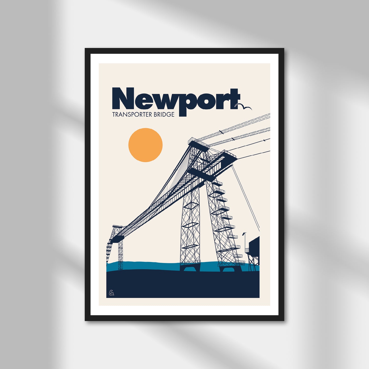 Newport, Transporter Bridge Print | Colour Option 