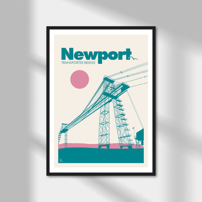 Newport, Transporter Bridge Print | Colour Option 