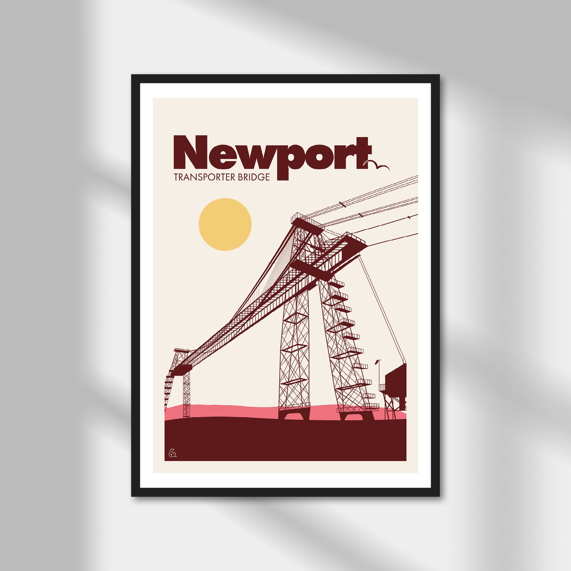 Newport, Transporter Bridge Print | Colour Option 