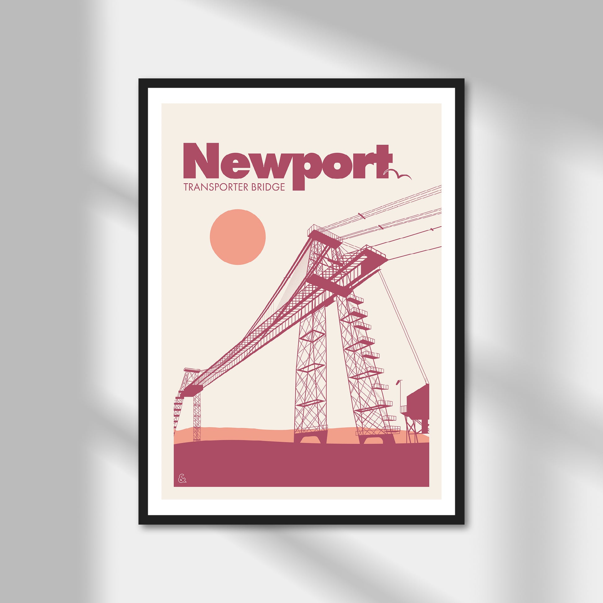 Newport, Transporter Bridge Print | Colour Option 