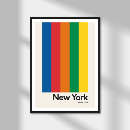 New York Subway Print | Colour Option A5