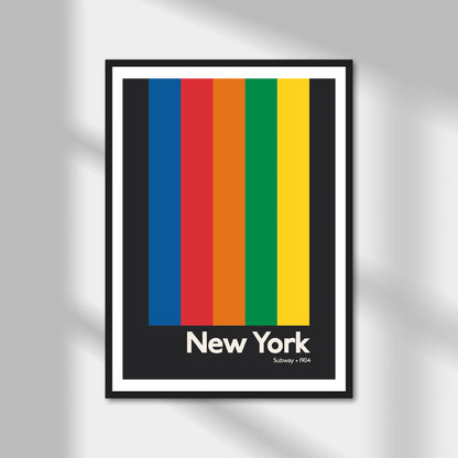 New York Subway Print | Colour Option A5